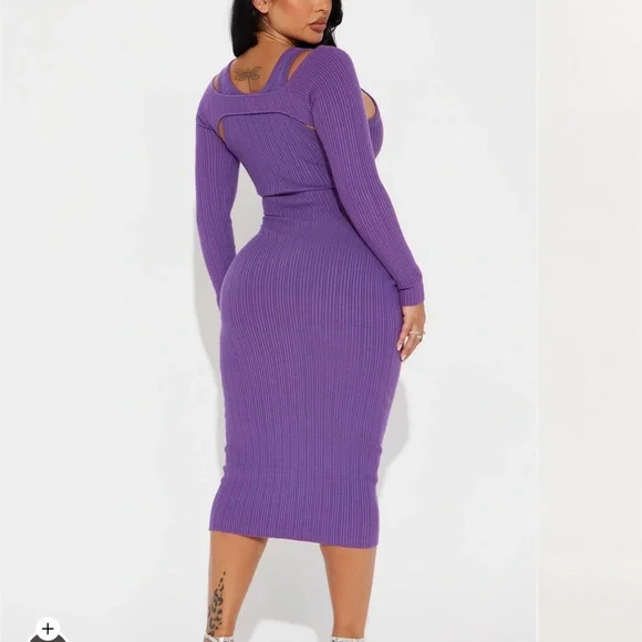 Fashion nova brand new with tags purple dress - Picture 3 of 3